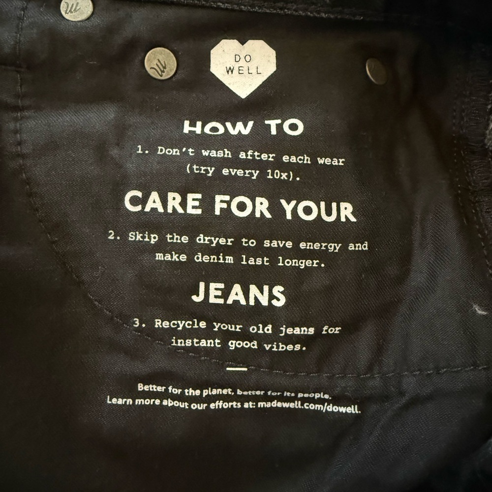 Madewell The Mom Jean Short Short Black/Gray Wash Size 26 - Picture 7 of 11